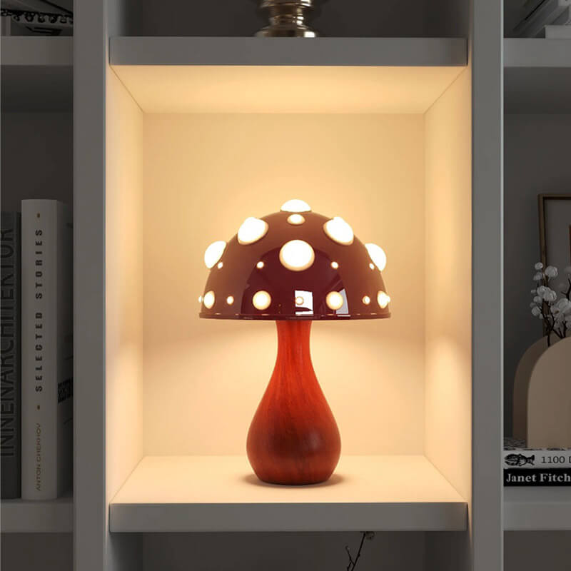 Mushroom Desk Lamp | Retro Table Lamp | LED 3-Mode Lighting
