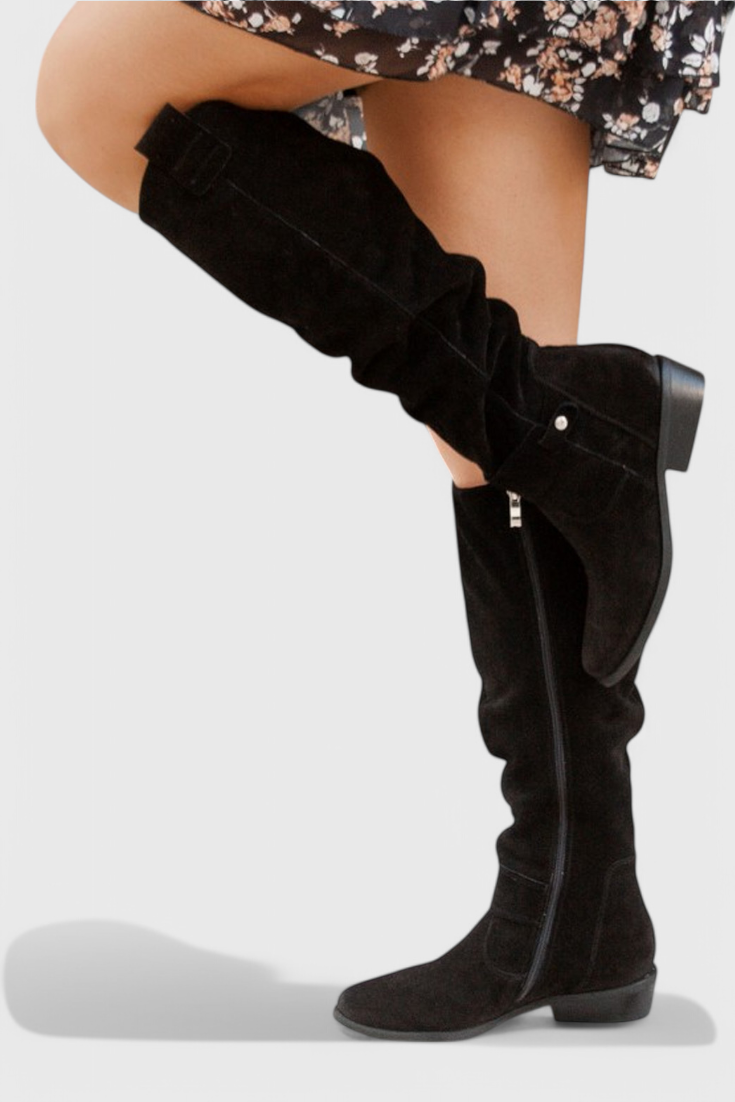 Women’s Retro High Boots | Vintage-Inspired Design | Cushioned Insole