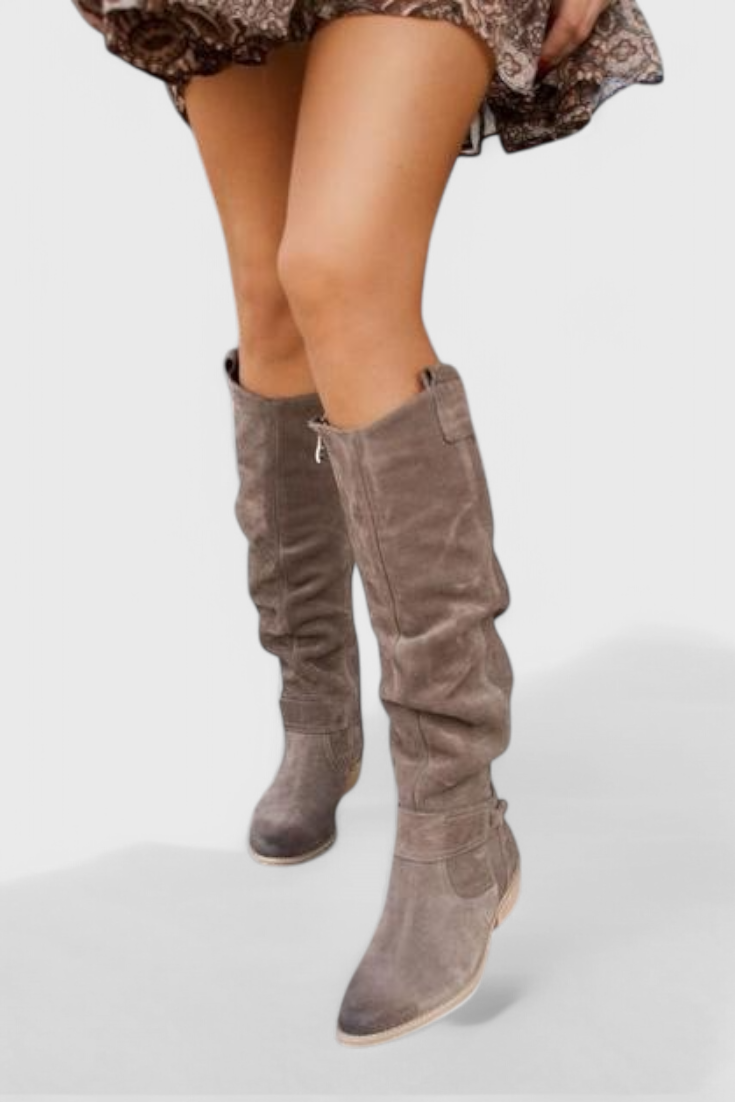 Women’s Retro High Boots | Vintage-Inspired Design | Cushioned Insole