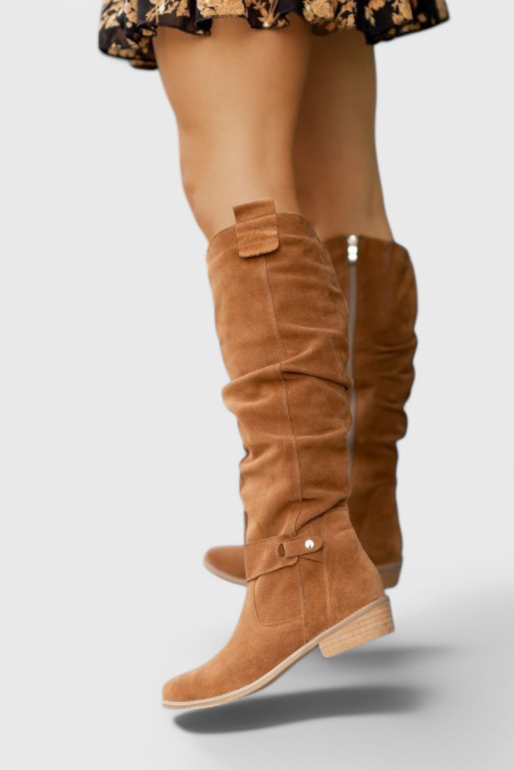 Women’s Retro High Boots | Vintage-Inspired Design | Cushioned Insole