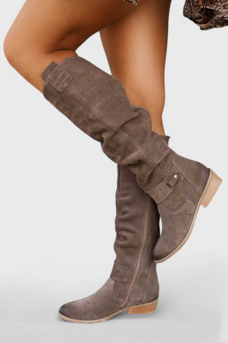 Women’s Retro High Boots | Vintage-Inspired Design | Cushioned Insole