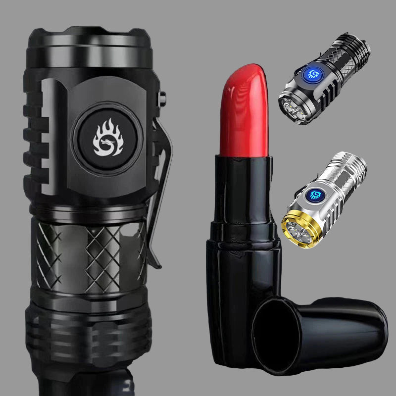 Rechargeable LED Flashlight | 3 Super Bright Beams | 5 Modes | Waterproof | Portable