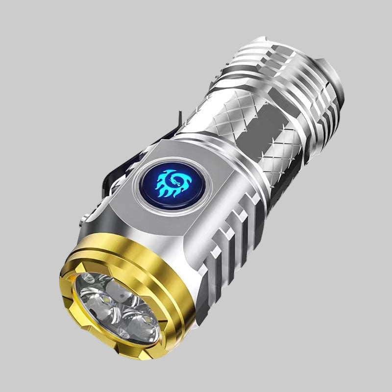 Rechargeable LED Flashlight | 3 Super Bright Beams | 5 Modes | Waterproof | Portable