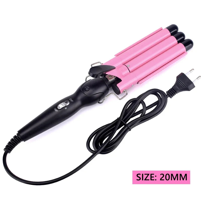 Triple Barrel Hair Waver | Professional Ceramic Curling Iron | Beach Waves & Volumizing Styler
