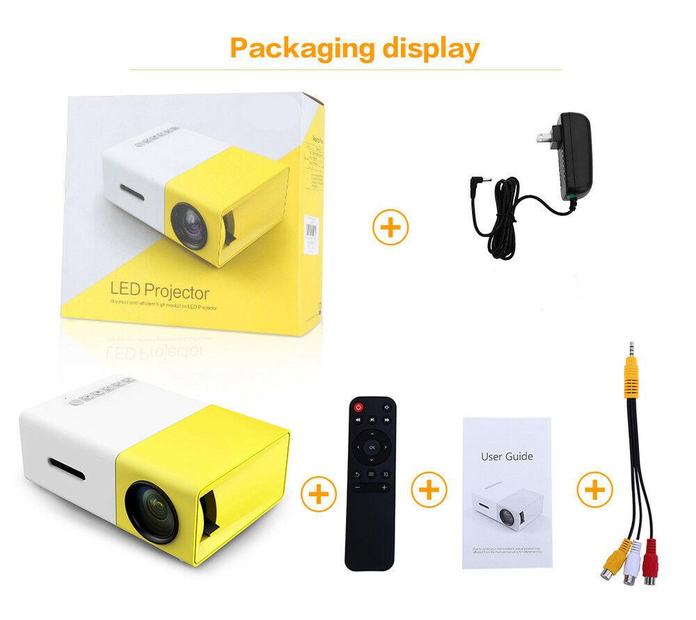 Portable Mini Projector | Compact Home Theater | Compatible with Phones, Laptops & Consoles