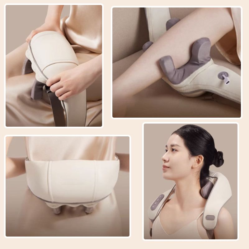 Heated Neck and Shoulder Massager | Deep-Kneading Shiatsu Massage Device with Adjustable Heat