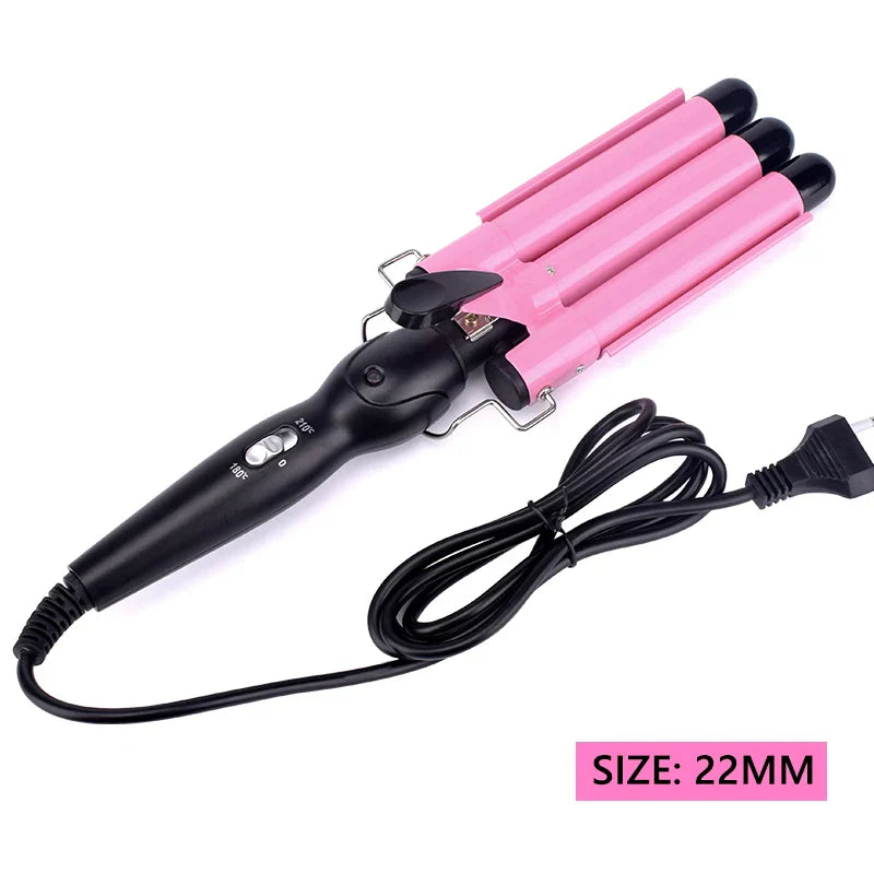 Triple Barrel Hair Waver | Professional Ceramic Curling Iron | Beach Waves & Volumizing Styler