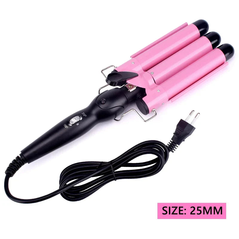 Triple Barrel Hair Waver | Professional Ceramic Curling Iron | Beach Waves & Volumizing Styler