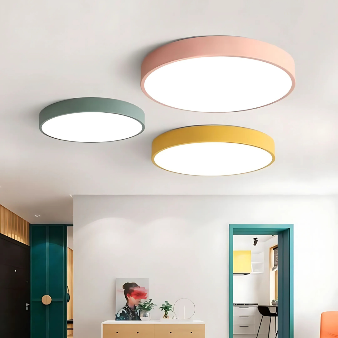 Scandinavian Wooden LED Ceiling Light | Warm Natural Design for Modern Homes