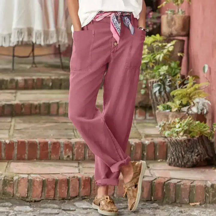 Women’s Relaxed Fit Pants | Lightweight Fabric | Elastic Waist