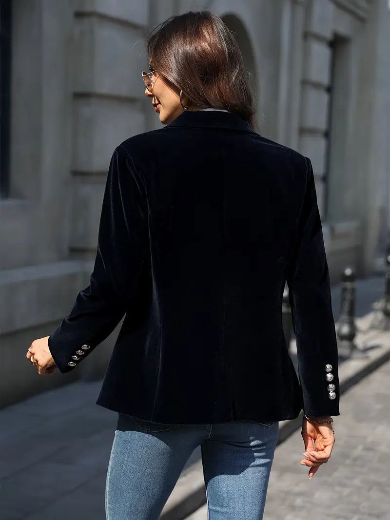 Selene Women's Blazer | Luxurious Velvet 1