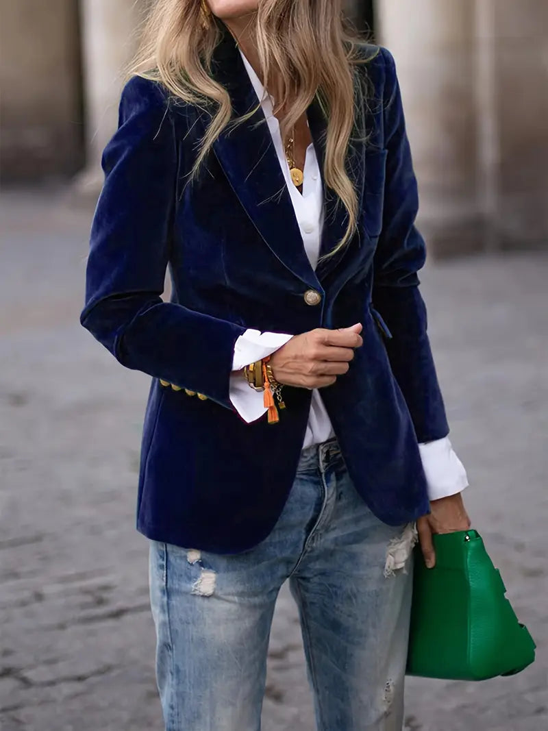 Selene Women's Blazer | Luxurious Velvet 10