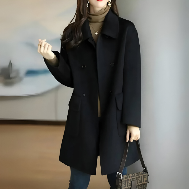 Selene Women's Formal Coat | Wool-Blend Fabric 3