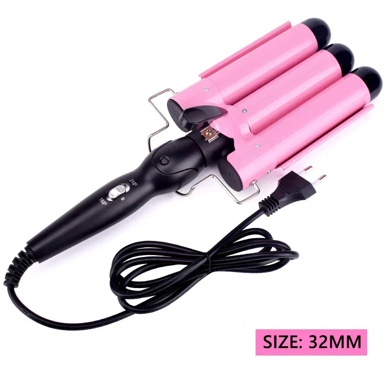 Triple Barrel Hair Waver | Professional Ceramic Curling Iron | Beach Waves & Volumizing Styler