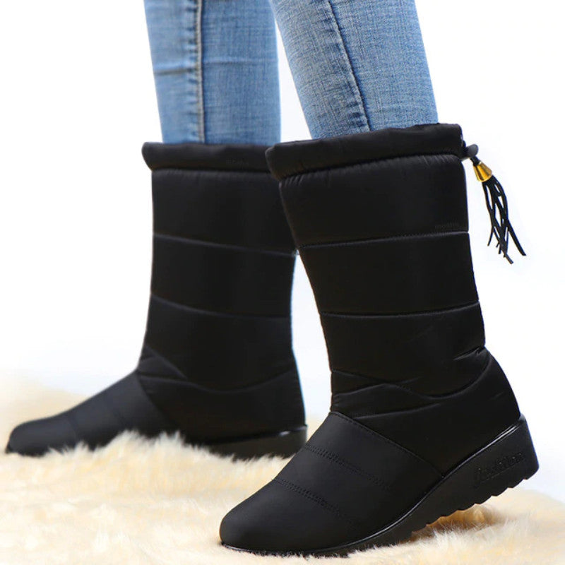 Women’s Waterproof Winter Boots | Warm Faux Fur Lining | Anti-Slip Rubber Sole