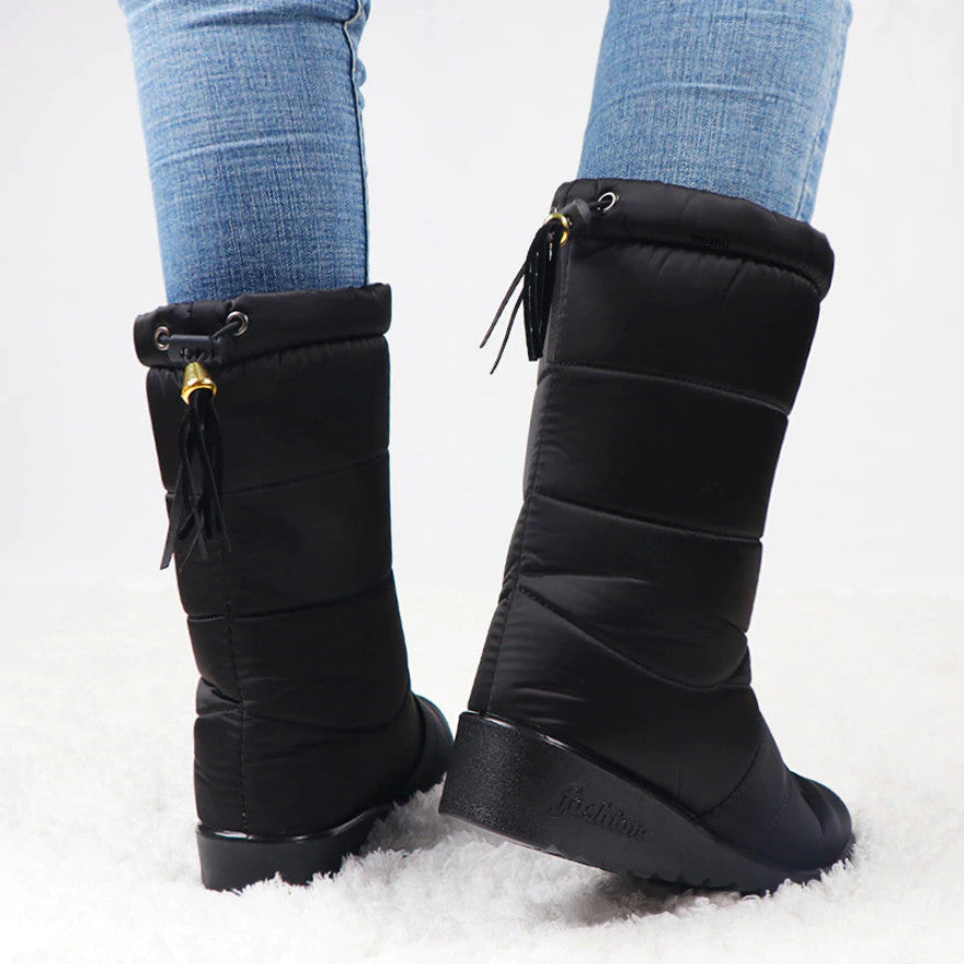 Women’s Waterproof Winter Boots | Warm Faux Fur Lining | Anti-Slip Rubber Sole