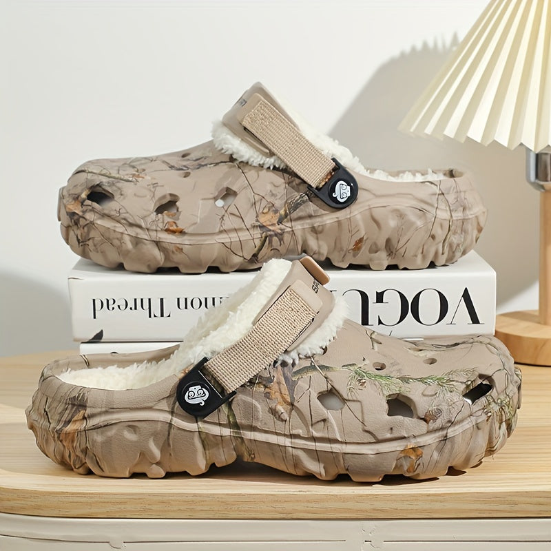Unisex Winter Clogs | Warm Lined Slippers | Faux Fur Interior & Non-Slip EVA Sole