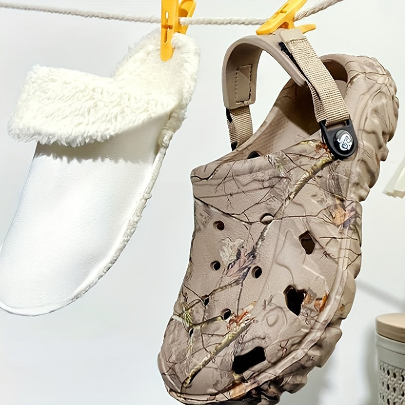 Unisex Winter Clogs | Warm Lined Slippers | Faux Fur Interior & Non-Slip EVA Sole