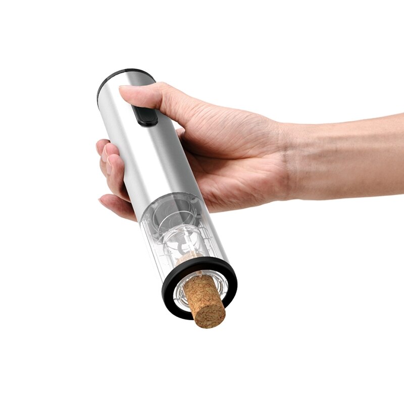 Electric Wine Bottle Opener Set | Includes Pourer & Vacuum Stopper | Effortless Cork Removal Kit