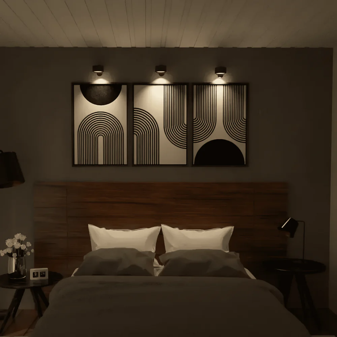 Wireless LED Wall Light | Rechargeable with Touch Control