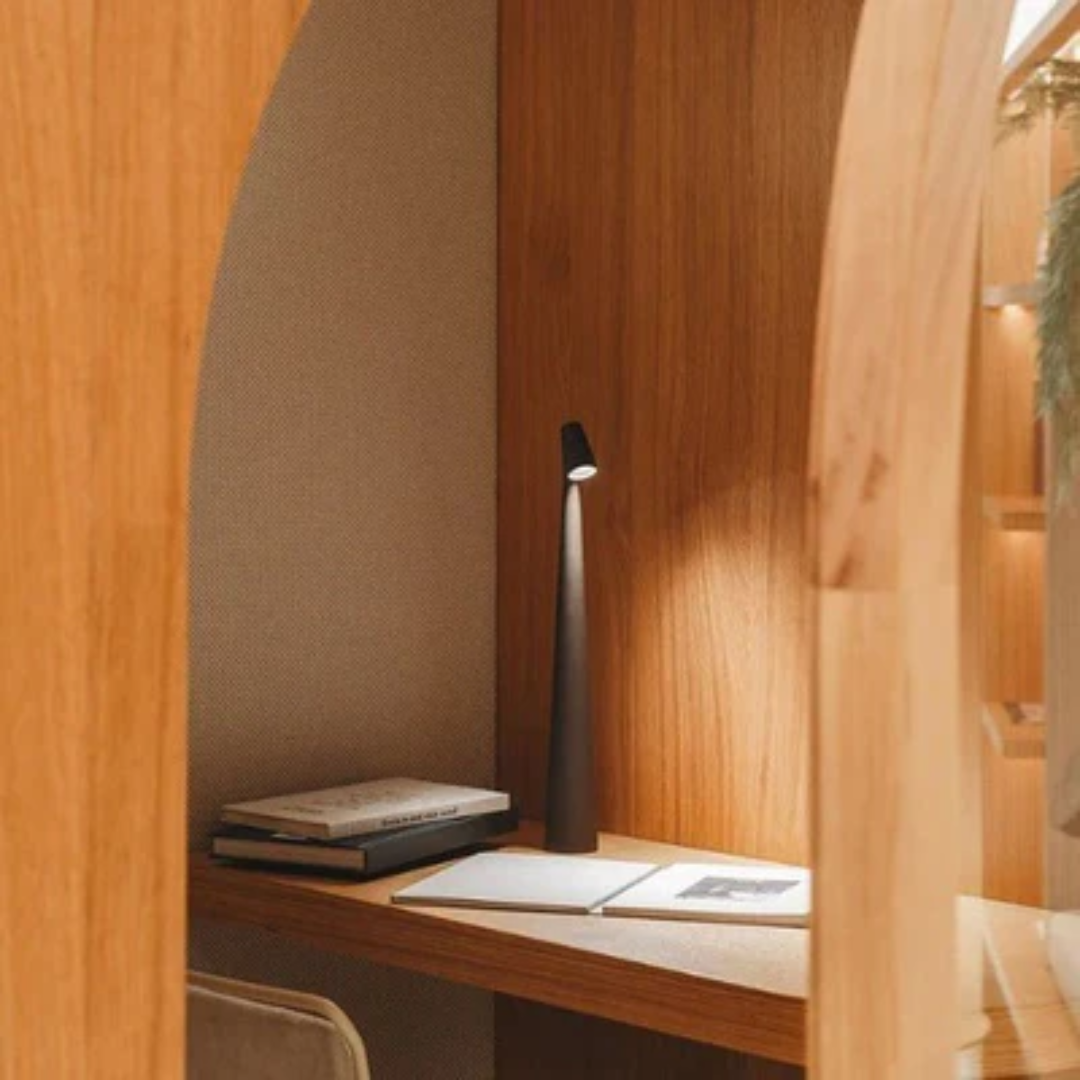 Wireless Scandinavian LED Table Lamp | Rechargeable Touch-Control Design