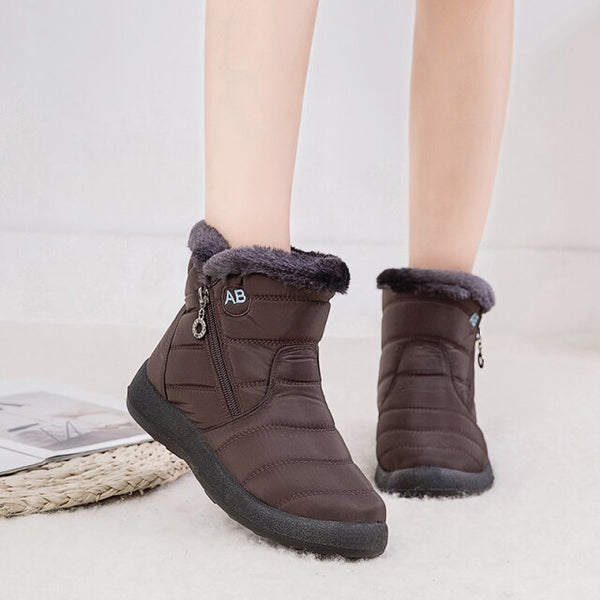 Women’s Waterproof Winter Boots | Warm Faux Fur Lining | Anti-Slip Sole