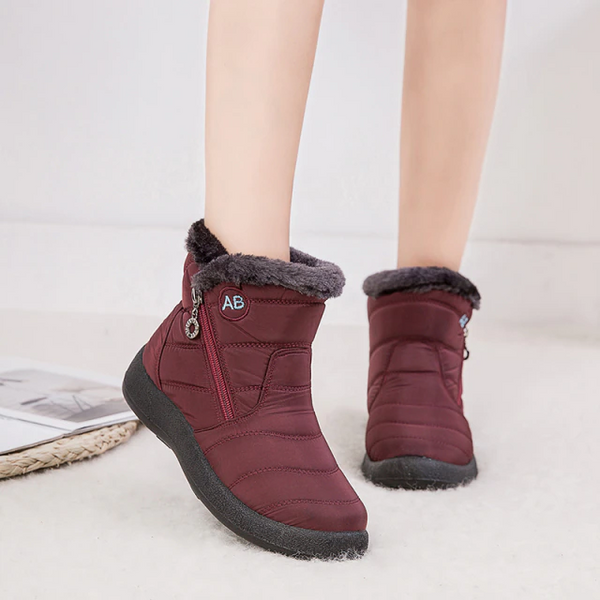 Women’s Waterproof Winter Boots | Warm Faux Fur Lining | Anti-Slip Sole