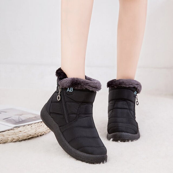 Women’s Waterproof Winter Boots | Warm Faux Fur Lining | Anti-Slip Sole