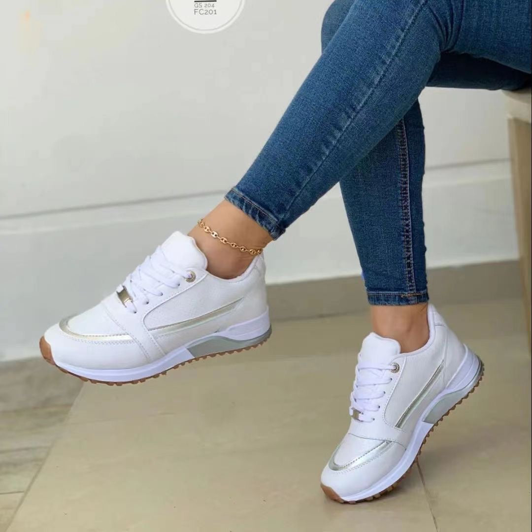 Women’s Comfort Lace-Up Sneakers | Cushioned Insole | Breathable Design