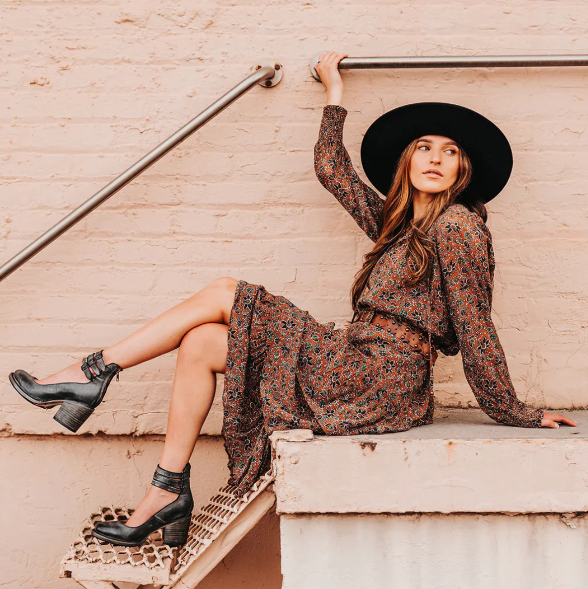Women’s Vintage Leather Heels | Pointed Toe | Cushioned Insole