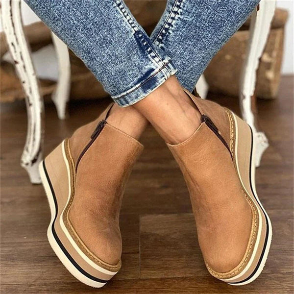 Women’s Waterproof Ankle Boots | Side Zipper Design | Warm Lined Interior