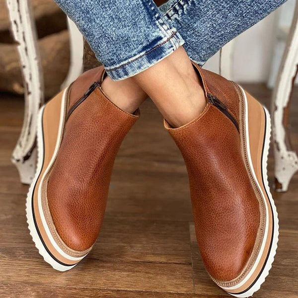 Women’s Waterproof Ankle Boots | Side Zipper Design | Warm Lined Interior