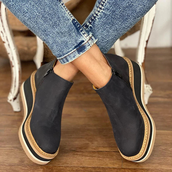 Women’s Waterproof Ankle Boots | Side Zipper Design | Warm Lined Interior