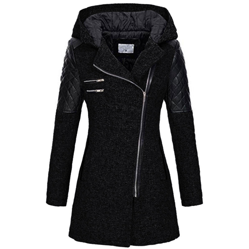 Zara Women's Winter Jacket | Slant-Zip Design 0