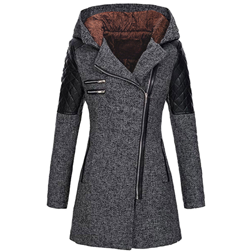 Zara Women's Winter Jacket | Slant-Zip Design 1