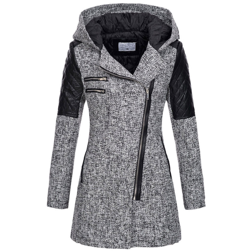 Zara Women's Winter Jacket | Slant-Zip Design 5