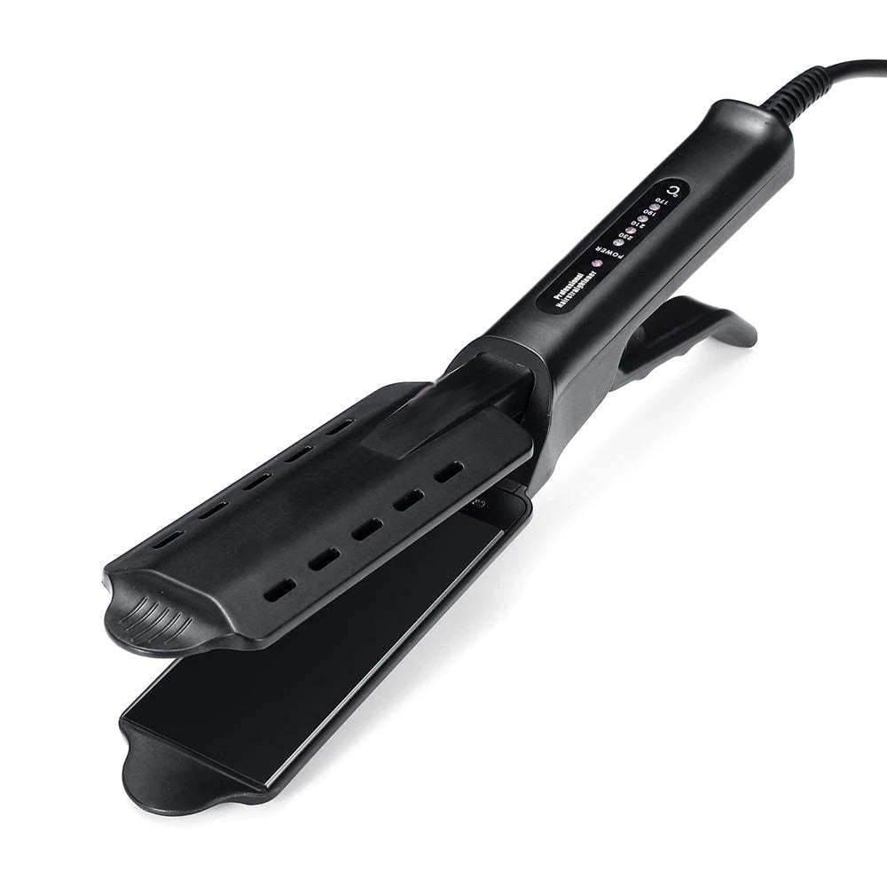 Ceramic Steam Hair Straightener | Tourmaline Ionic Flat Iron | Anti-Frizz & Fast Heating