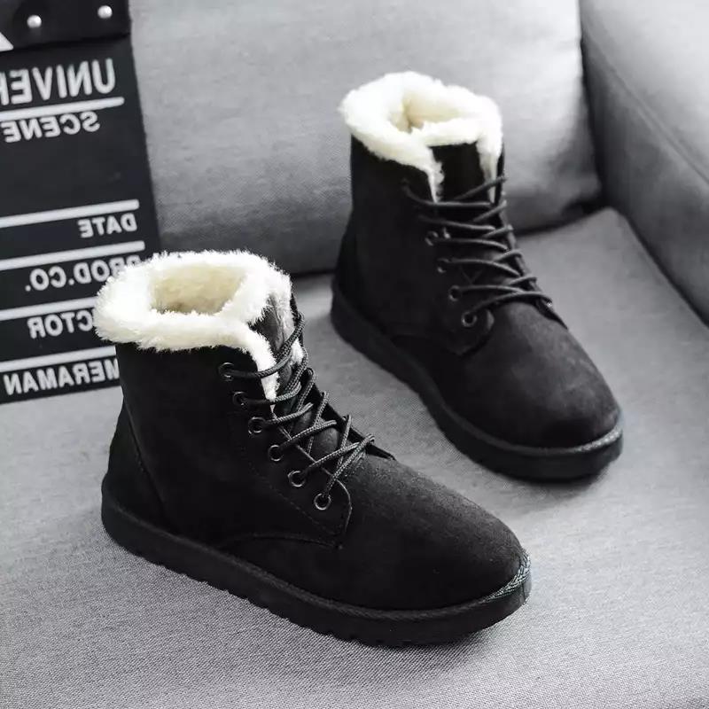Women’s Waterproof Winter Boots | Faux Wool Lining | Lightweight Non-Slip Sole