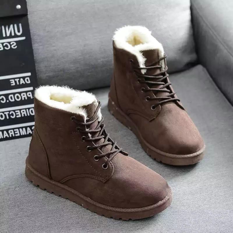 Women’s Waterproof Winter Boots | Faux Wool Lining | Lightweight Non-Slip Sole
