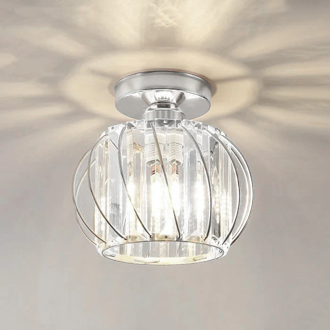 Modern Glass Ceiling Light | Elegant Design for Living Rooms and Bedrooms