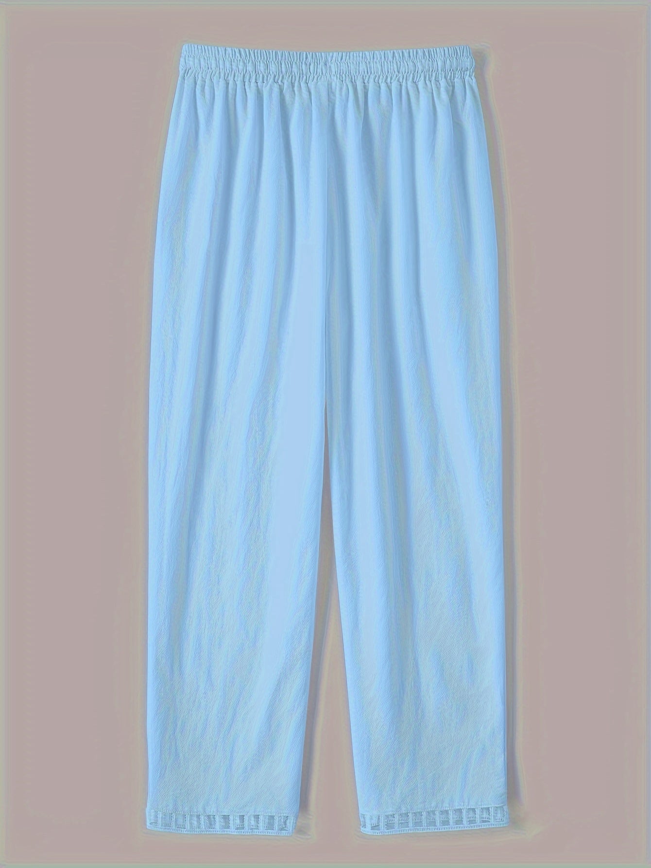 Women’s Cropped Pants | Relaxed Fit | Contrast Trim | Breathable Cotton Blend