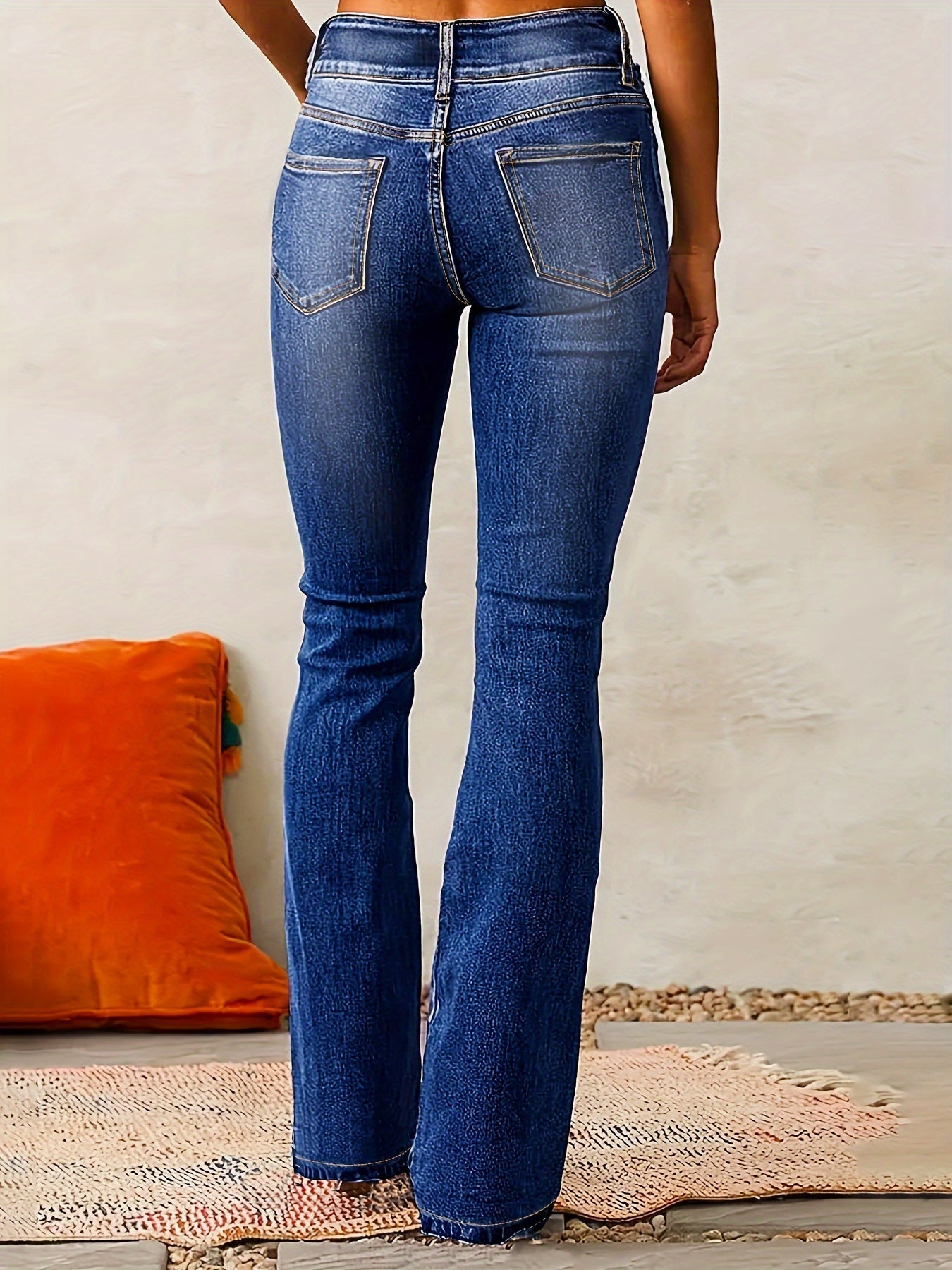 High-Rise Flare Jeans | Classic Denim Silhouette | Tailored Everyday Fit