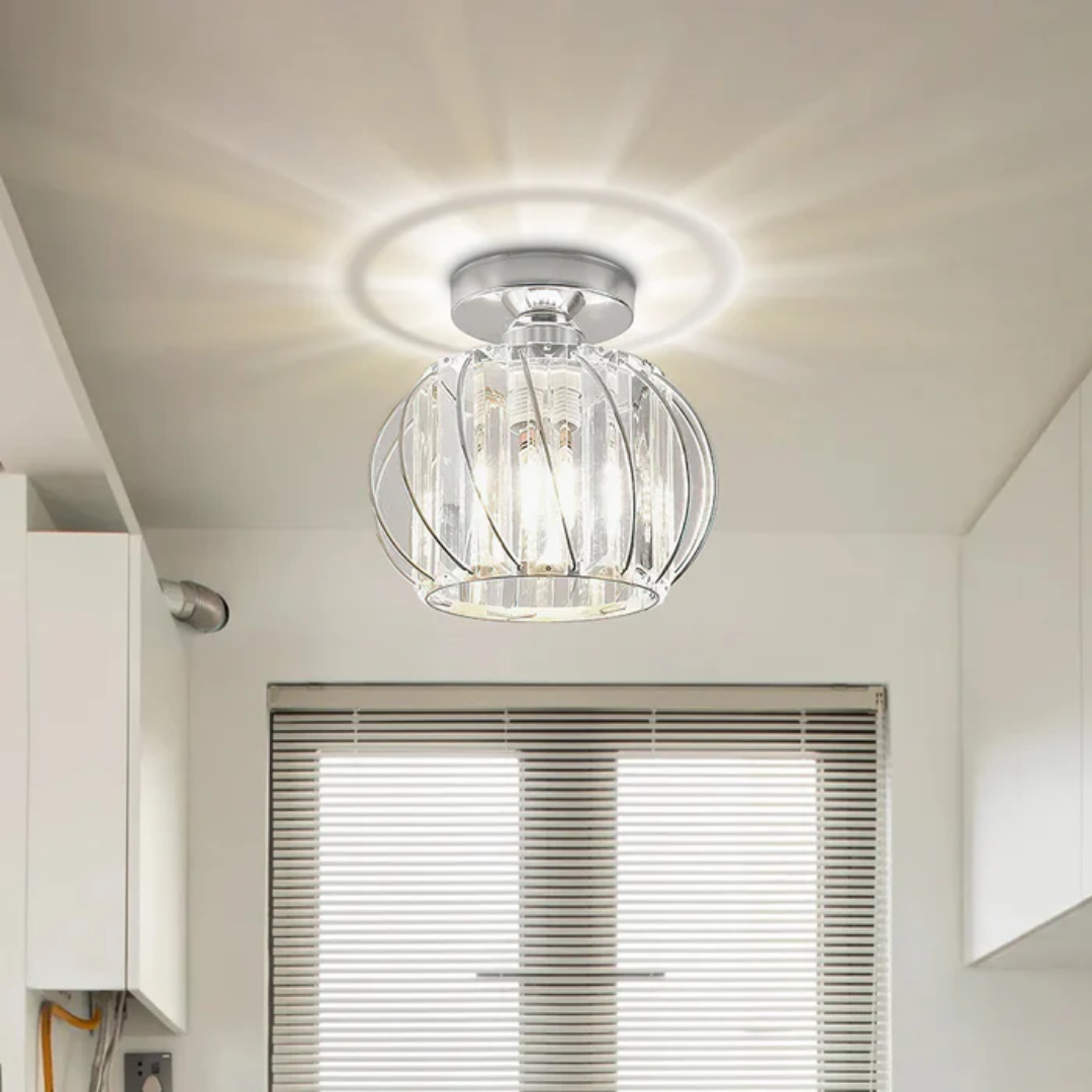 Modern Glass Ceiling Light | Elegant Design for Living Rooms and Bedrooms