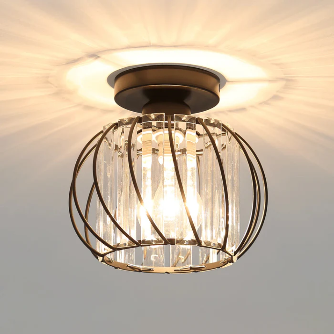 Modern Glass Ceiling Light | Elegant Design for Living Rooms and Bedrooms
