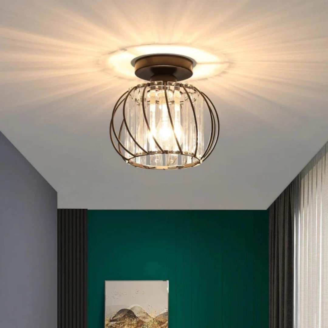 Modern Glass Ceiling Light | Elegant Design for Living Rooms and Bedrooms