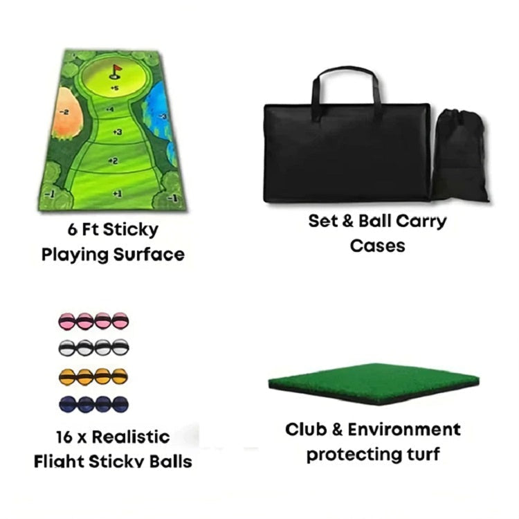 Portable Indoor & Outdoor Putting Green | Realistic Golf Practice Mat with Target Holes