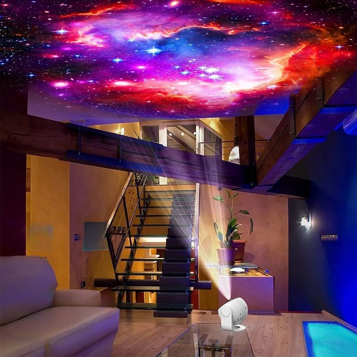 Home Planetarium Projector | 12 Galaxy Films | 360° Rotation & Timer Function