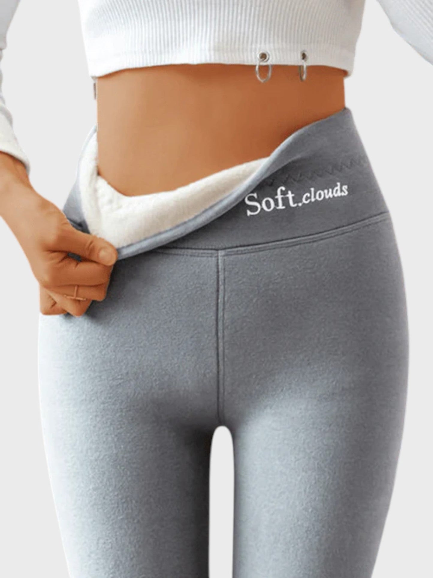 Women’s Thermal Fleece Leggings | High-Rise Waist | Stretch Comfort Fit