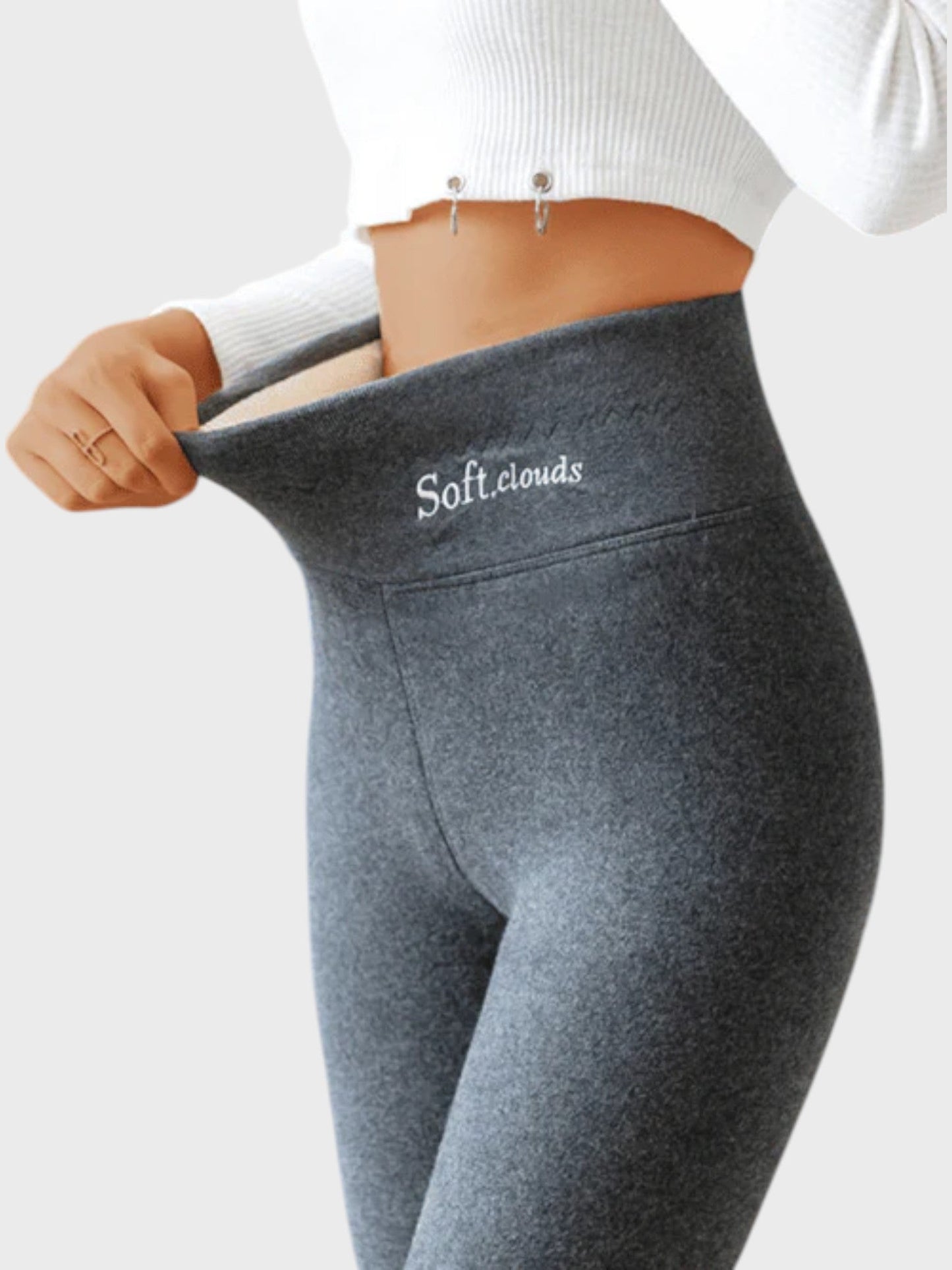 Women’s Thermal Fleece Leggings | High-Rise Waist | Stretch Comfort Fit