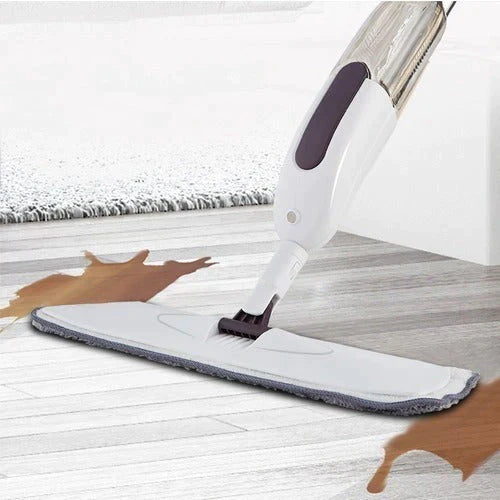 Spray Mop with Refillable Bottle | 360° Swivel Head | Reusable Microfiber Cleaning Pad